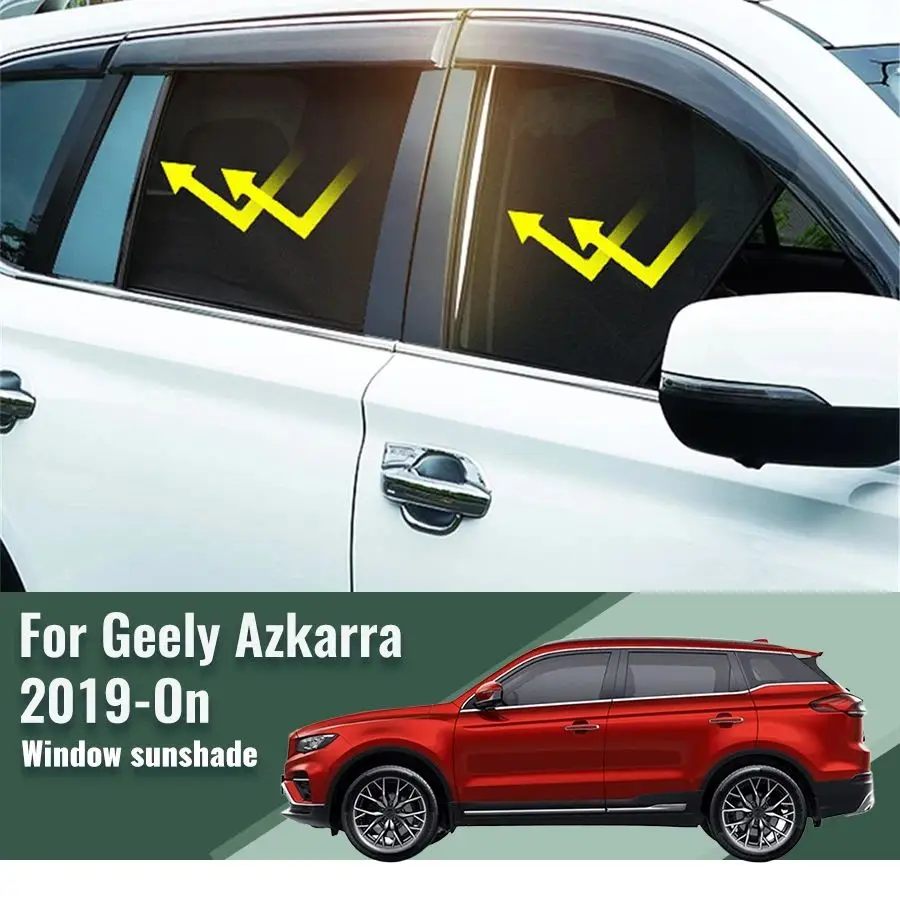 

For Geely Azkarra 2019 2020 2021 2022 2023 2024 Car Sunshade Magnetic Front Windshield Curtain Rear Side Window Sun Shade Visor