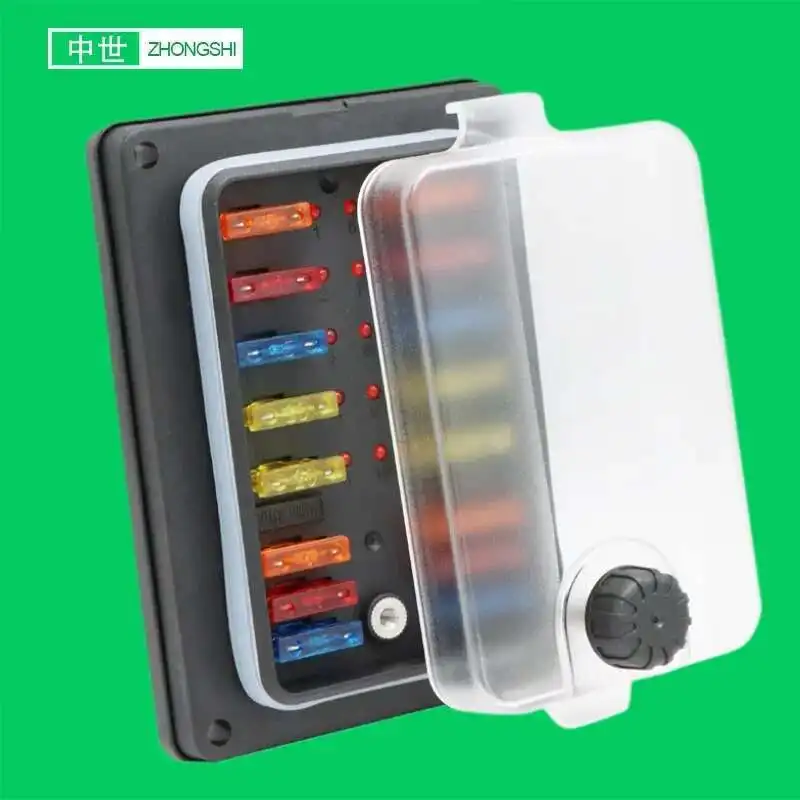 

DC12V Indicator ATC / ATO Blade Fuses Holder Block 10 Way 16Way Fuse Box With LED For Car Automotive Auto Marine