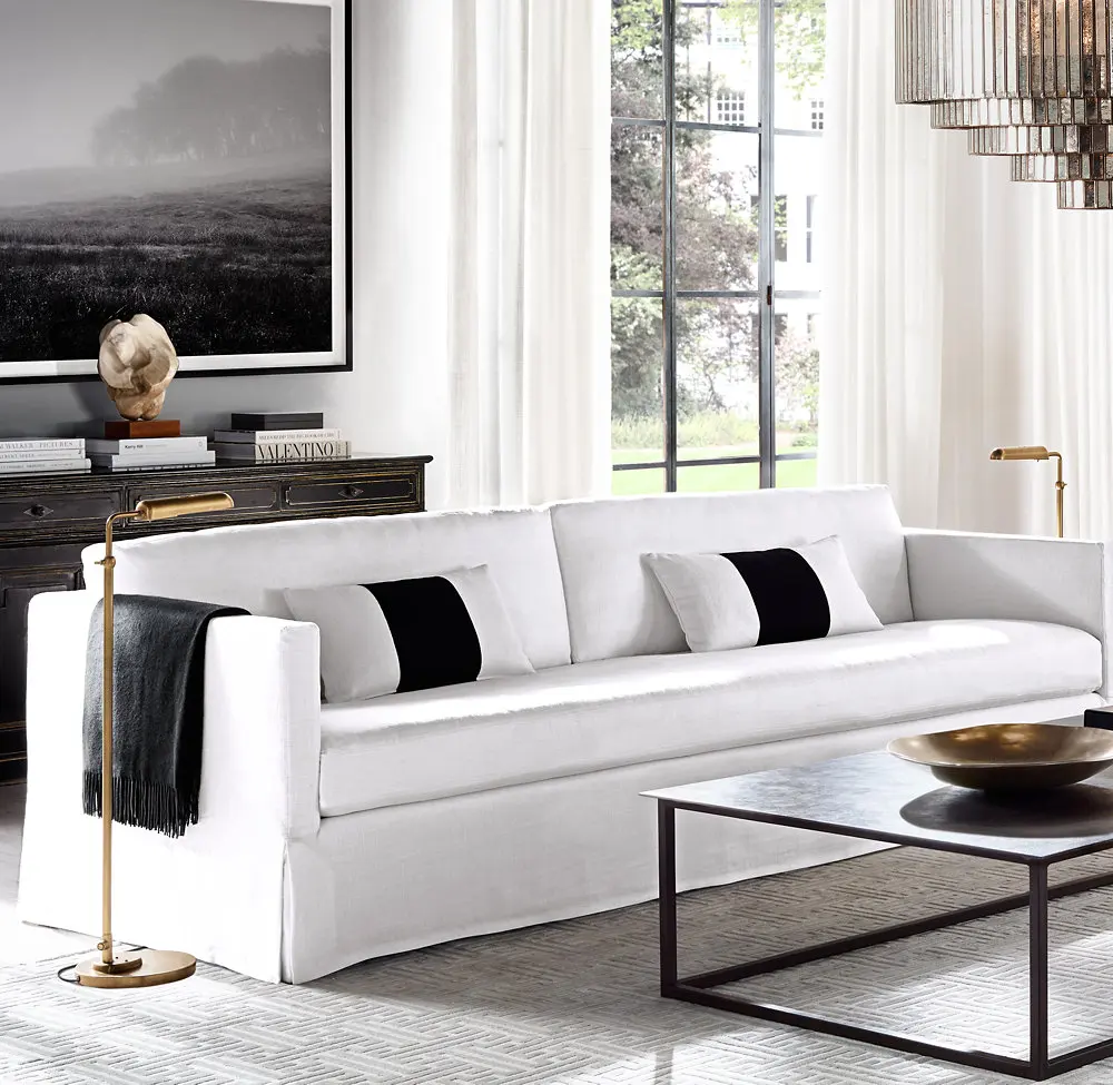 Modern Style Size Living Room Furniture Solid Wood Comfortable Sofa