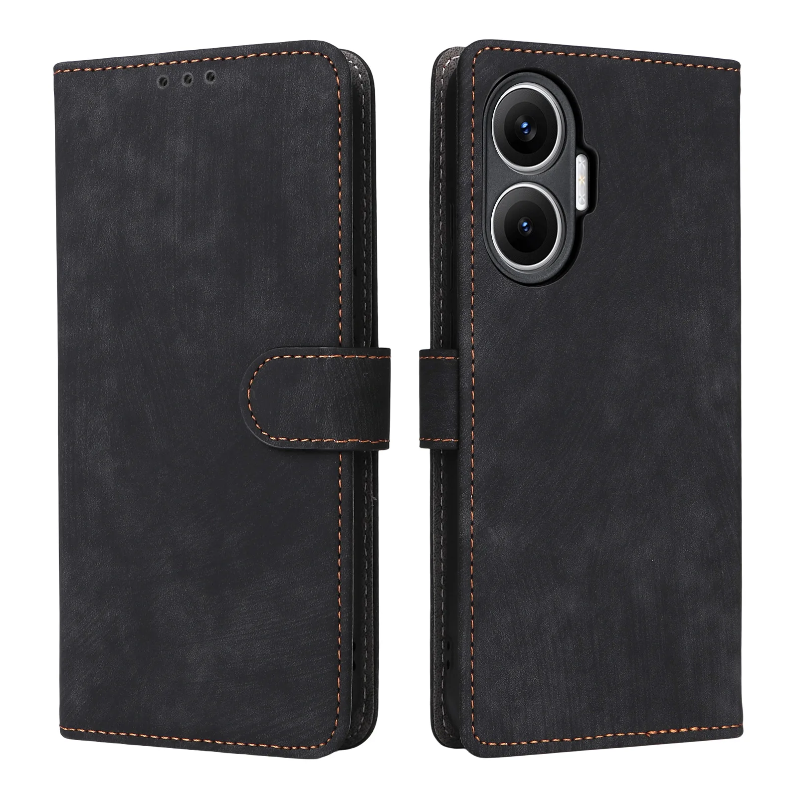 

Чехол для телефона Xiaomi Poco F7 5g, портативный кошелек с прорезями для карт и ремешком, противоугонная щетка, износостойкий кожаный флип-чехол