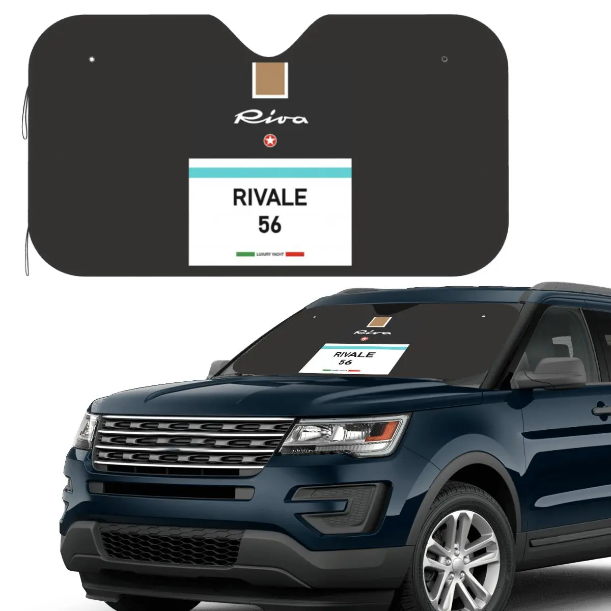 

Rivale Riva Aquarama Италия Французский Riviera Monaco Винтажный солнцезащитный козырек на лобовое стекло автомобиля, переднее лобовое стекло, солнцезащитный козырек