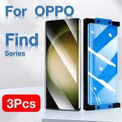 3Pcs For OPPO Find X7 Ultra X6 X5 X4 X3 X2 Pro Screen Protector with Kit ,Not tempered glass