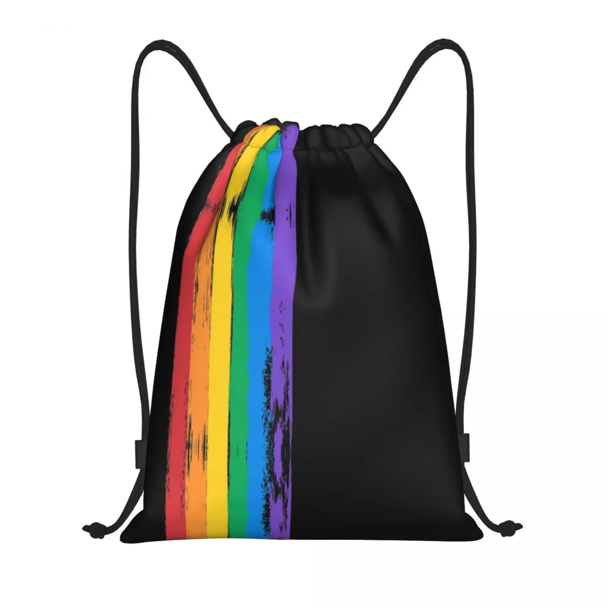 Custom Flag LGBT Drawstring Bag for Training Yoga Backpacks Men Women Gay Pride Lesbian Sports Gym Sackpack