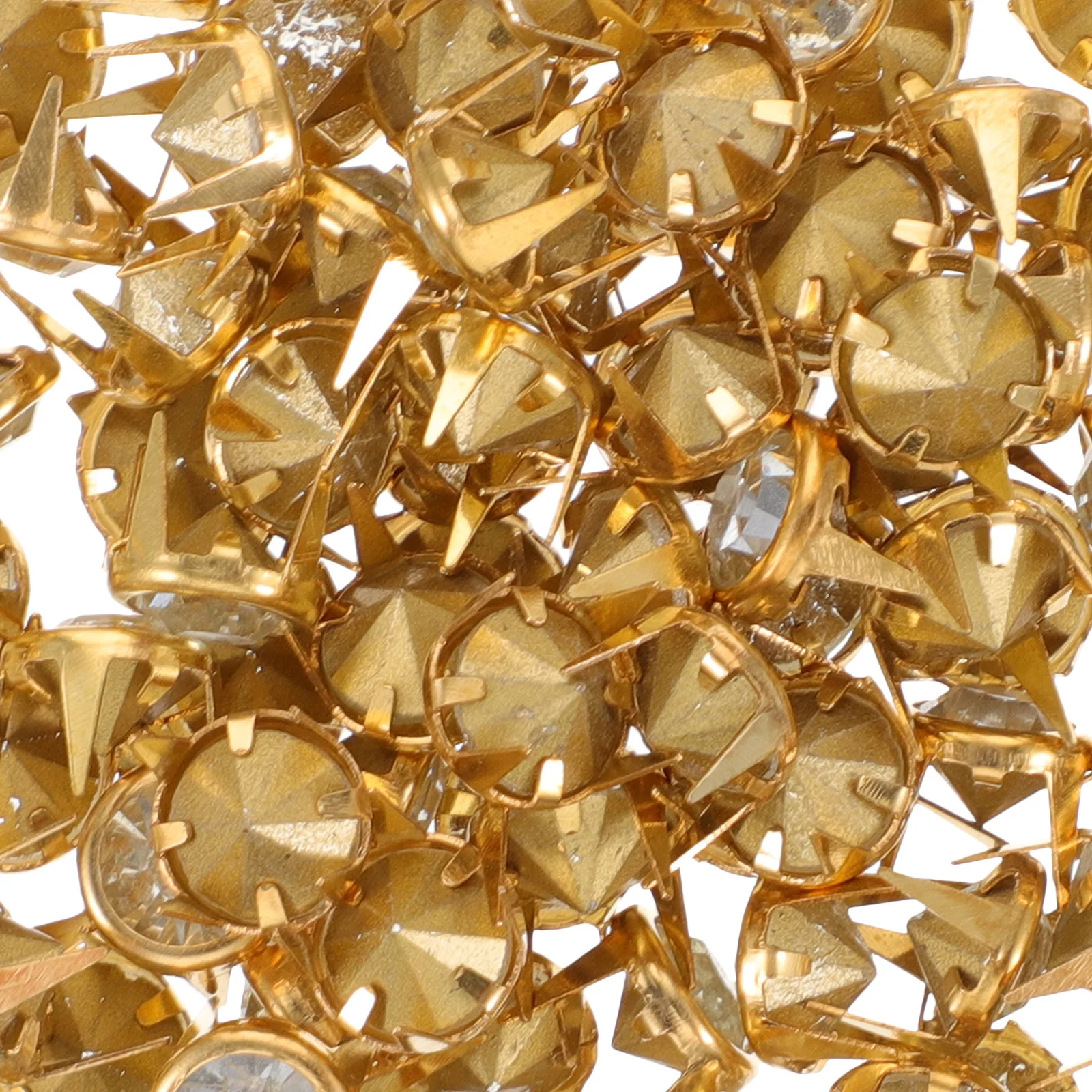 100 قطعة المسامير الكريستال السلس المستديرة آمنة مريحة للملابس أكياس الأحذية الديكور DIY بها بنفسك لوازم ترصيع للملابس