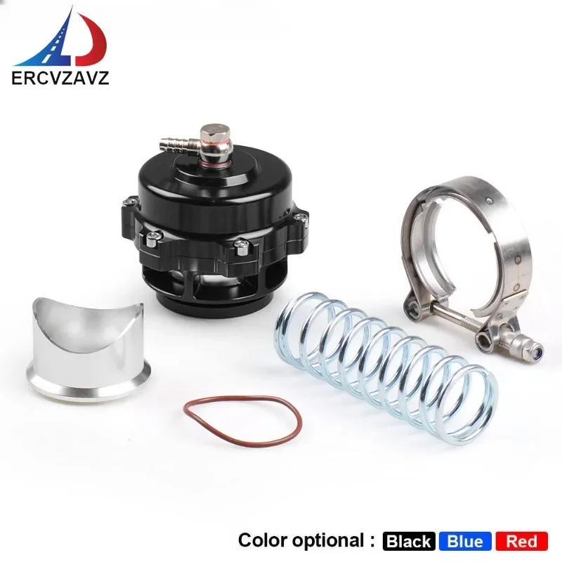 Universal High-Quality Blow Off Valve BOV Authentic V-Band Flange Spring 0.4-1.3 Bar 50mm -35 PSI -6PSI +18PSI Black Boost Clamp