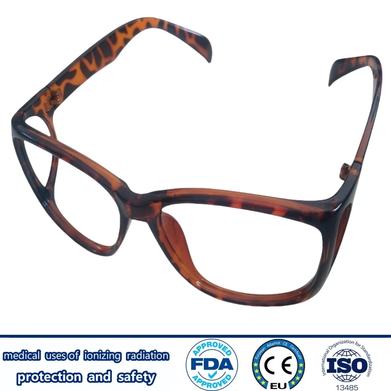 0.5/0.75mmpb X-ray gamma ray lead glasses front side protection radiology dental lab radioactive protective lead spectacles