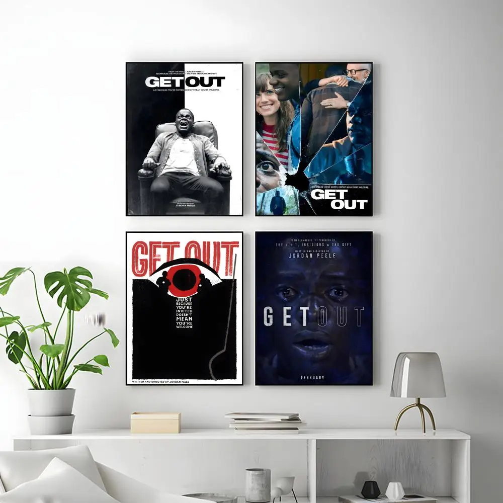 Movie G-Get O-Out Poster HD Versatile Waterproof Wall Decor Self Adhesive Perfect for Any Room & Ideal Gift