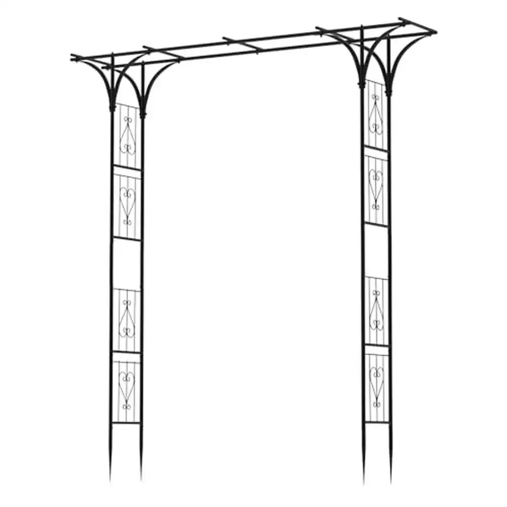 

Металлическая садовая арка, арка, решетка, вьющиеся растения, уличная арка, ворота, свадебная церемония, украшение для вечеринки, лозы, газон, реквизит, декор