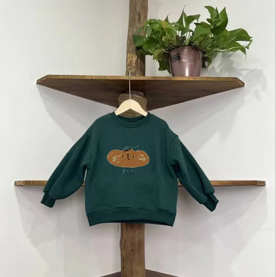 

Kids' Autumn Clothes Cute Character Print Sweatshirts Fashionable Cotton Casual Tops Home Wear For Children Boys Girls Pullover