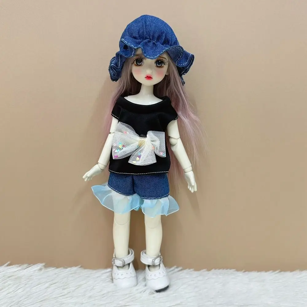 Newest Doll Dress Casual Wear Fashion Handmade Girl Clothes with Headband 10 Styles Doll Floral Dresses