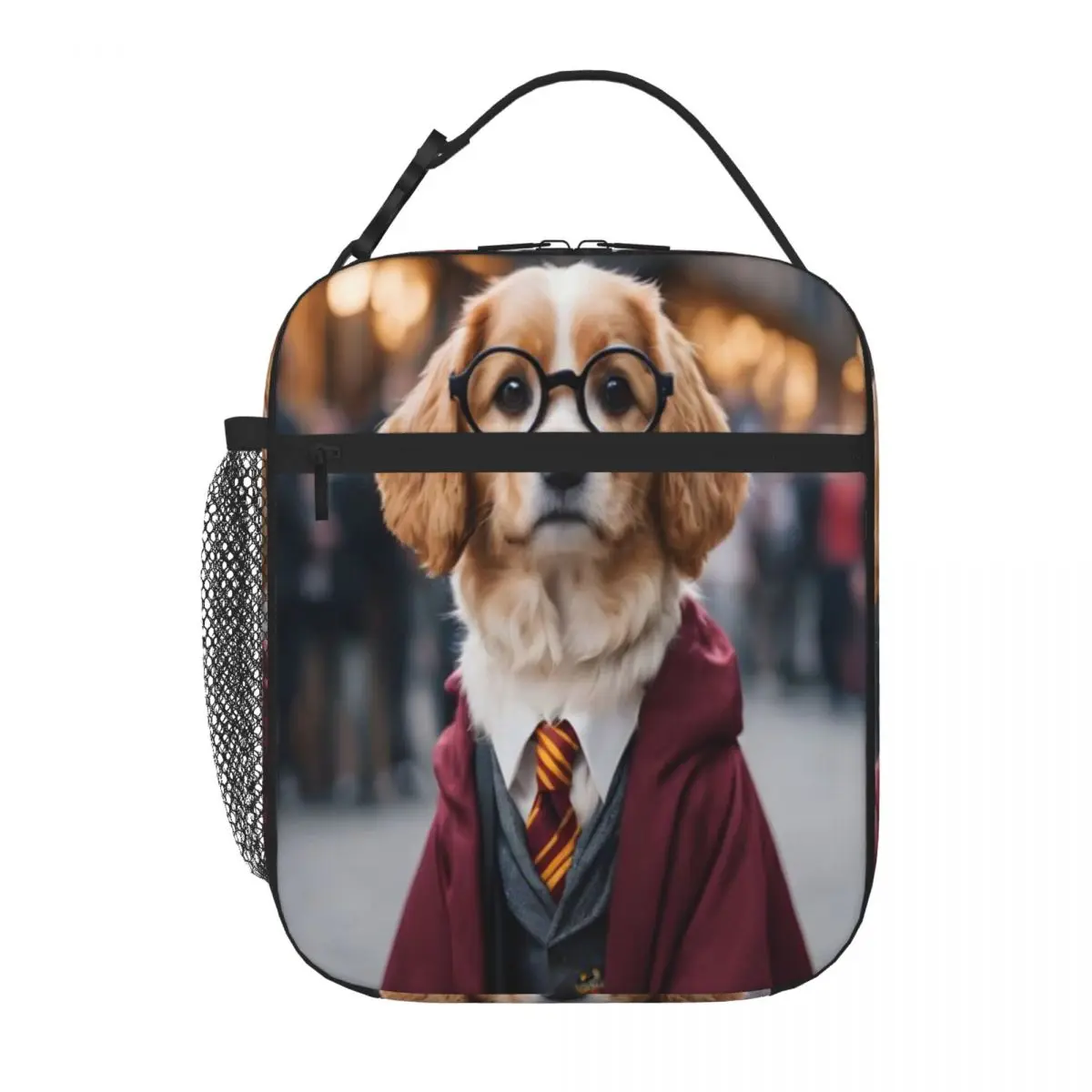 Bestselling Doggy Wizard - Design 14 Plain Design Meal Bag Outdoor Picnic Travel Lunch Bag