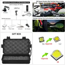 Rechargeable LED flashlight zoom 18650 or AAA #4