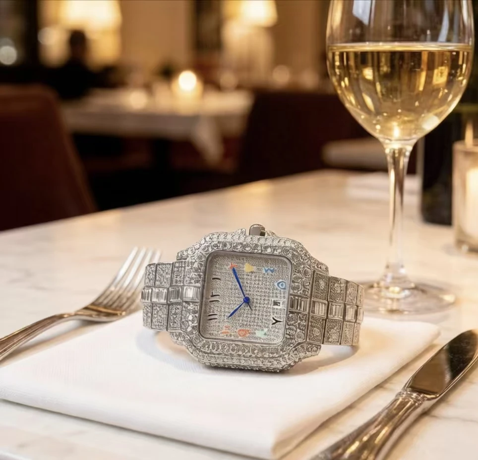 

2026 model of luxurious classic fashionable men's and women's watches ( quartz watches ) with diamond square Roman numeral dials