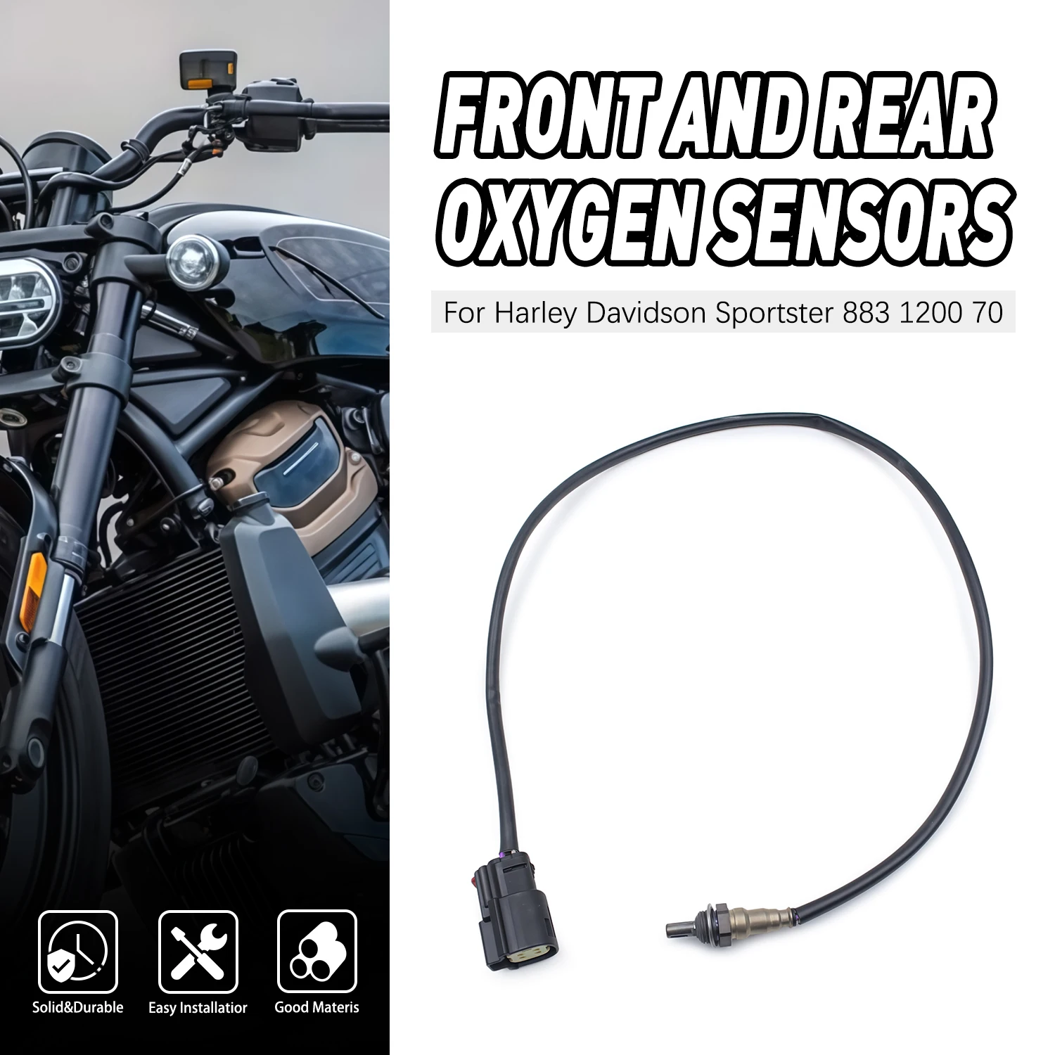 

Front Rear Universal Oxygen Sensor For Harley Davidson Forty Eight Dark Custom XL1200X Iron 883 Dark Custom XL883N 32700006