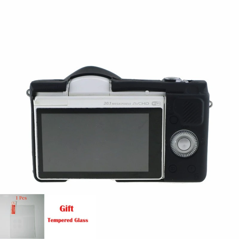 

Protective Silicone DSLR Skin Cover For Sony A5000 A5100 A6000 camera silicone cover, micro-single sof case + free tempered film