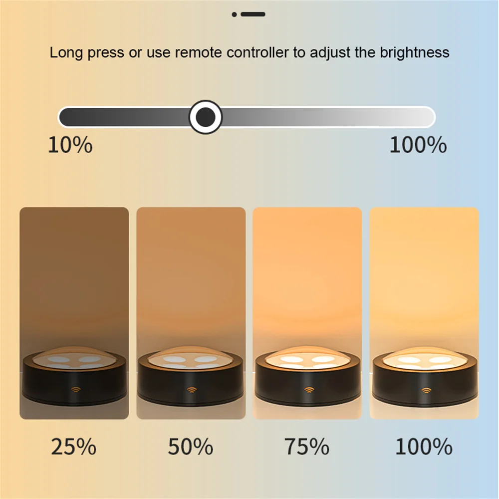 Alimentado por bateria 3 cores de luz sem fio 86mm led puck luz & remoto & temporizador sob a lâmpada do armário para cozinha, estudo