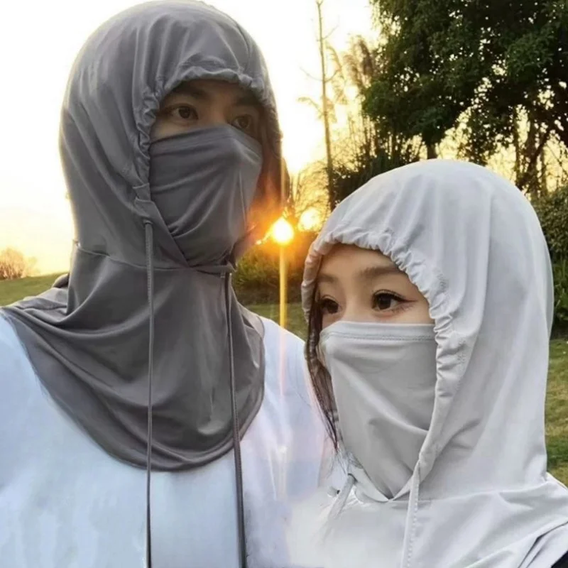 

Ice Silk Face Cover Mask Men Unsiex UV Protection Anti-UV Half Face Cover Neck Wrap Cover Cycling Sunscreen Face Mask Dustproof