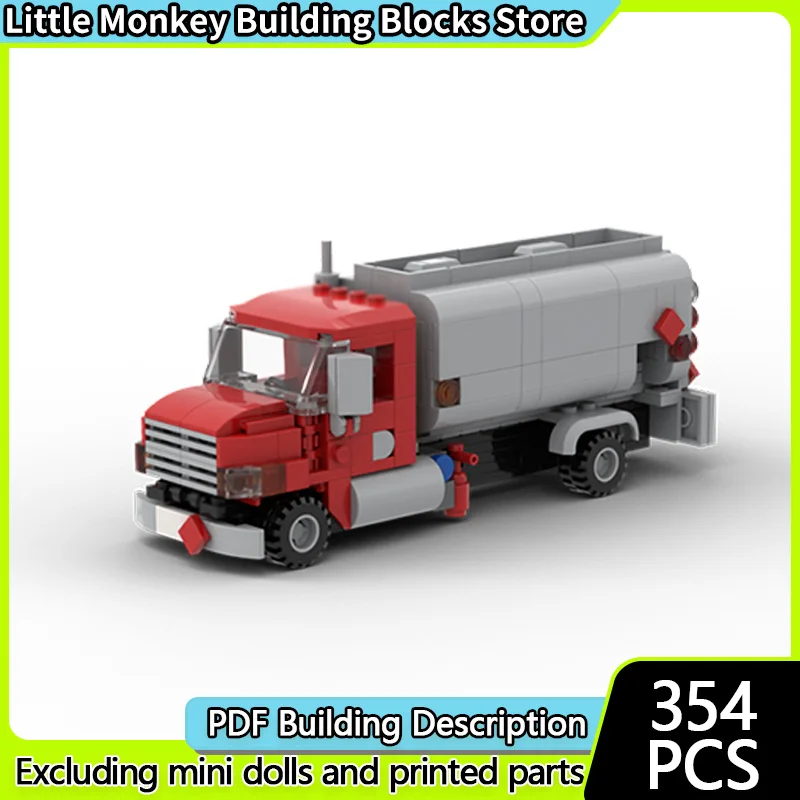 

Speed Racing Car Model MOC Building Bricks Classic Fuel Delivery Truck Modular Technology Children Holiday Gifts Assemble Toys