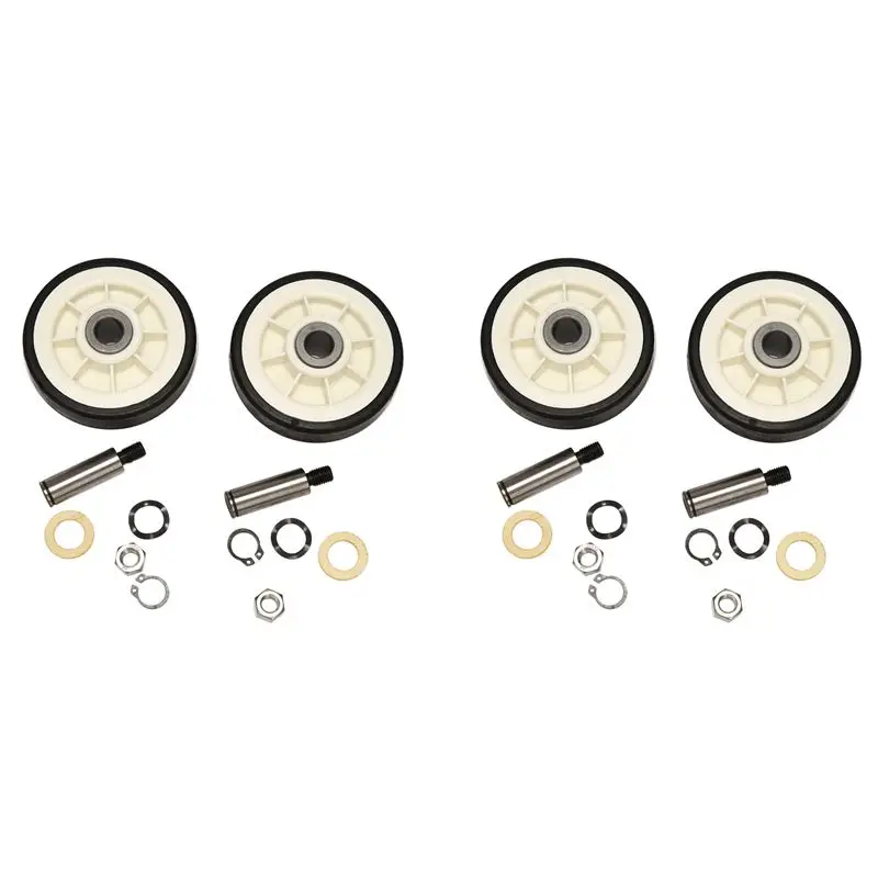 

BAAJ-4PCS Опорный ролик и вал барабана сушилки для моделей 303373, 12051541, ER303373K, 303373K