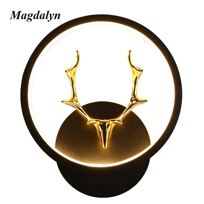 Magdalyn Interior Wall Light Decoration North Europe Bedside Led Foyer Hotel Home Reading Lighting Villa Minimalism Indoor Lamps