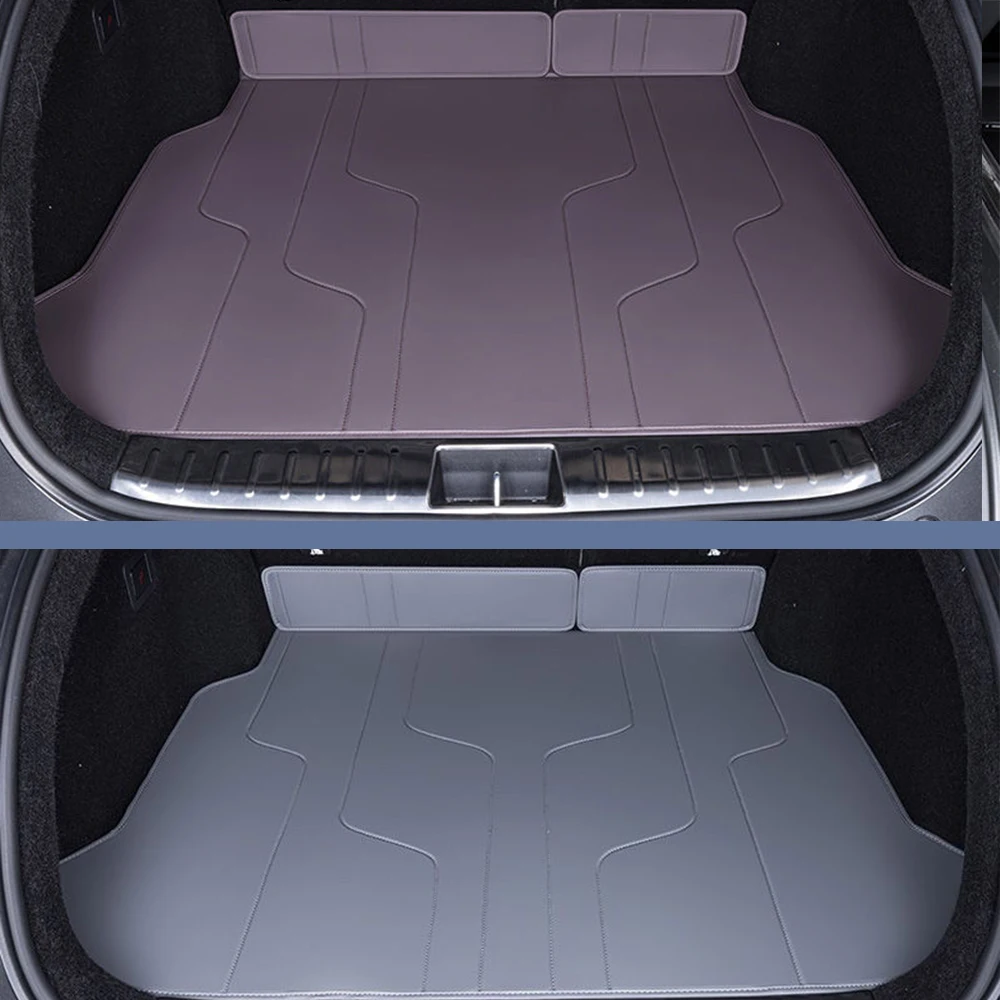 Leather For CHANGAN AVATR 12 2024 Car Boot Mat Rear Trunk cushion Mat Cargo Liner Tray Rear Boot Luggage Cover Protective pad