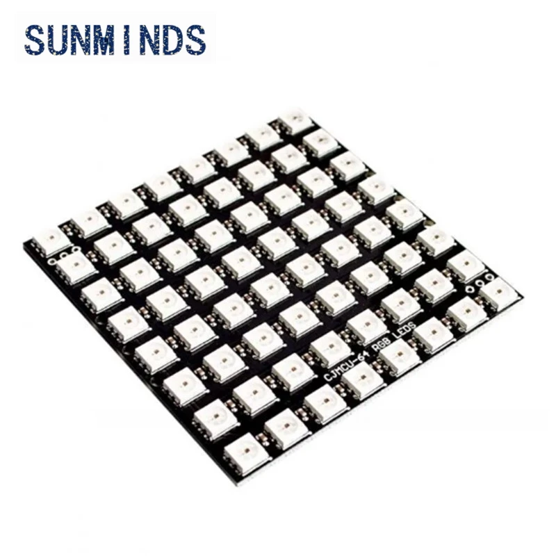 1 pz WS2812 LED 5050 RGB 8x8 64 Matrice LED per