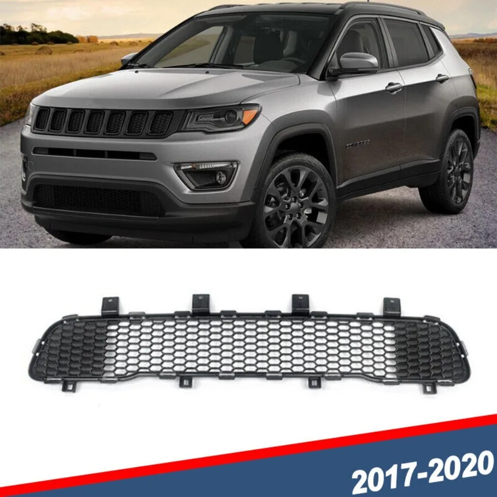 

For Jeep Compass 2017-2020 Replacement Black Front Bumper Lower Grille Grill US United States