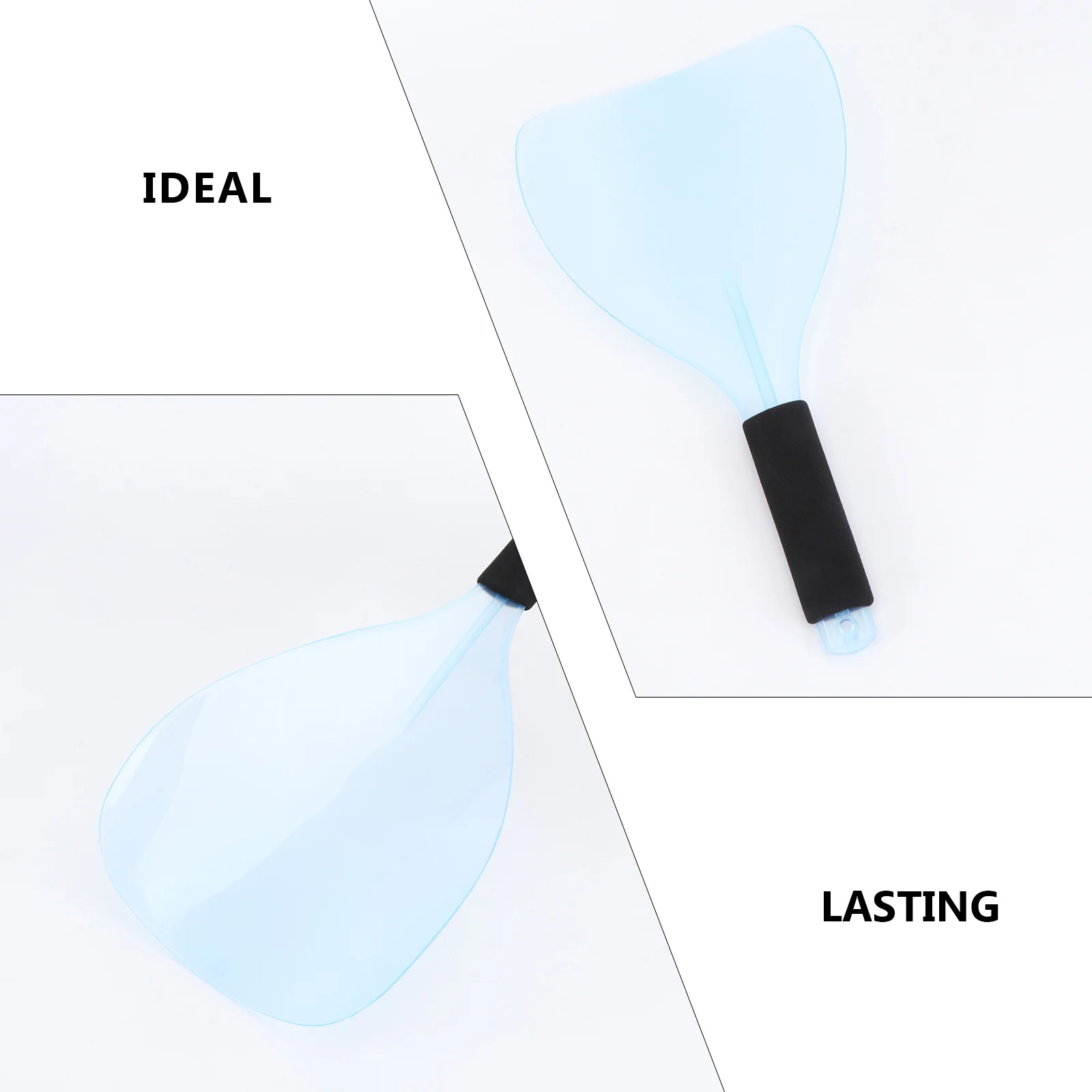 

2Pcs Hairspray Mask Shield Anti-Slip Plastic Cover Salon Hairdressing Face Eyes Protector Salon Hairdressing Mask