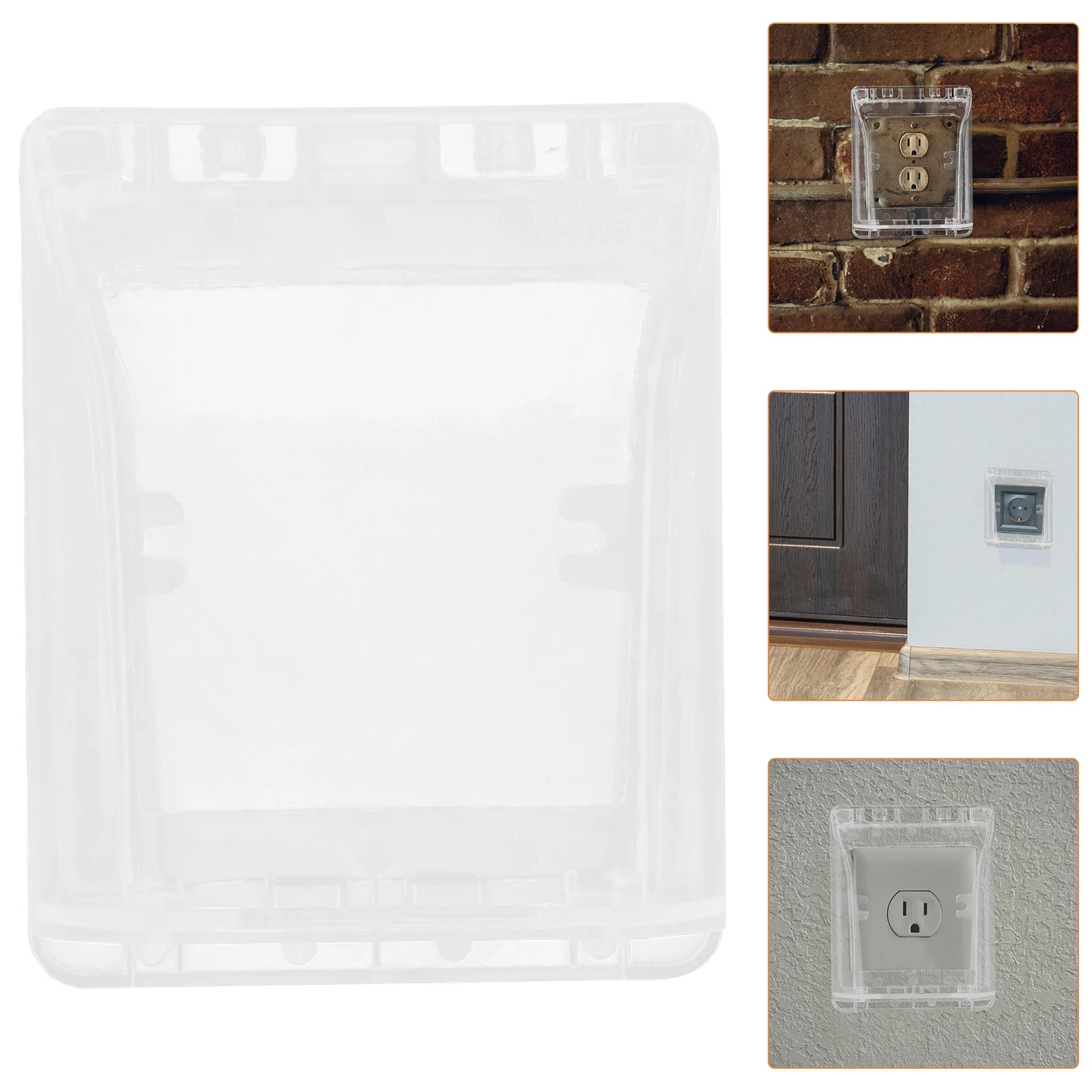 

Waterproof Socket Box Transparent 86 Type Cover For Bathroom Outdoor Use Splash Proof Electrical Protector Weatherproof Outlet