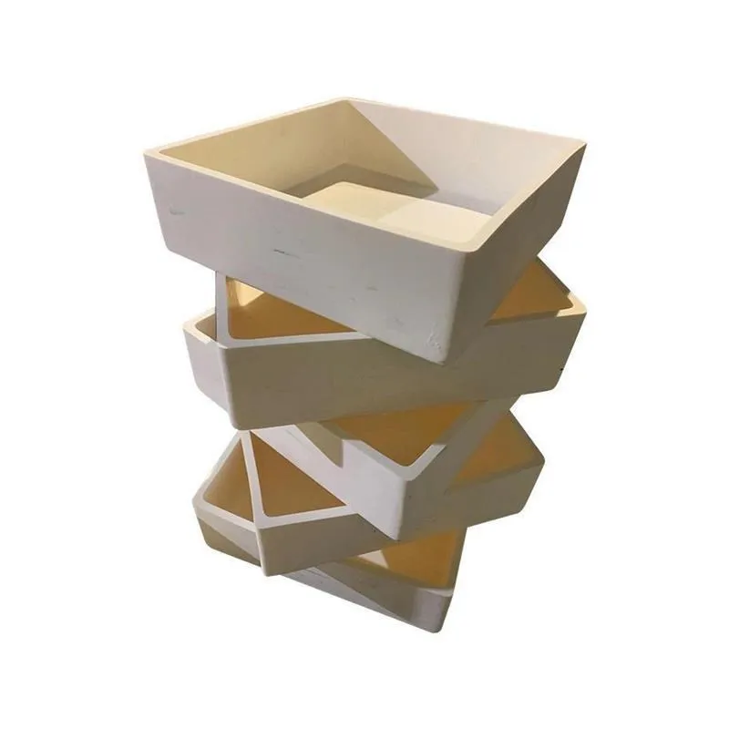 99.5% Al2O3 High Purity Square Corundum Melting Pot L97xW17xH12mm Alumina Ceramic Boat Crucible