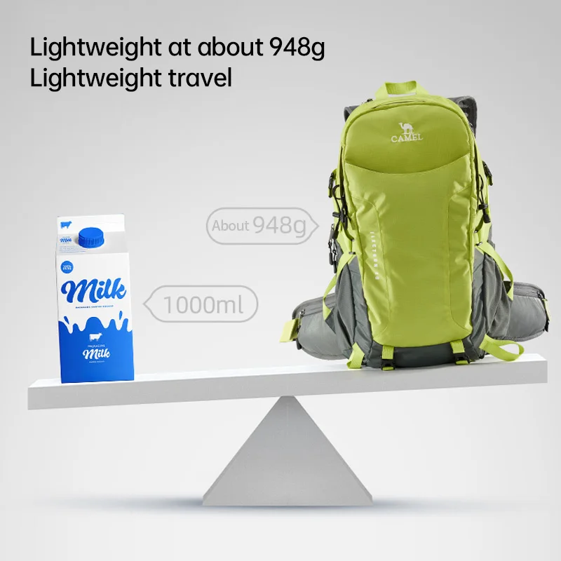 GOLDEN CAMEL 40L Outdoor Hiking Backpack Mountaineering Bag for Men Women Sports Trekking Backpack Light Travel Camping Rucksack