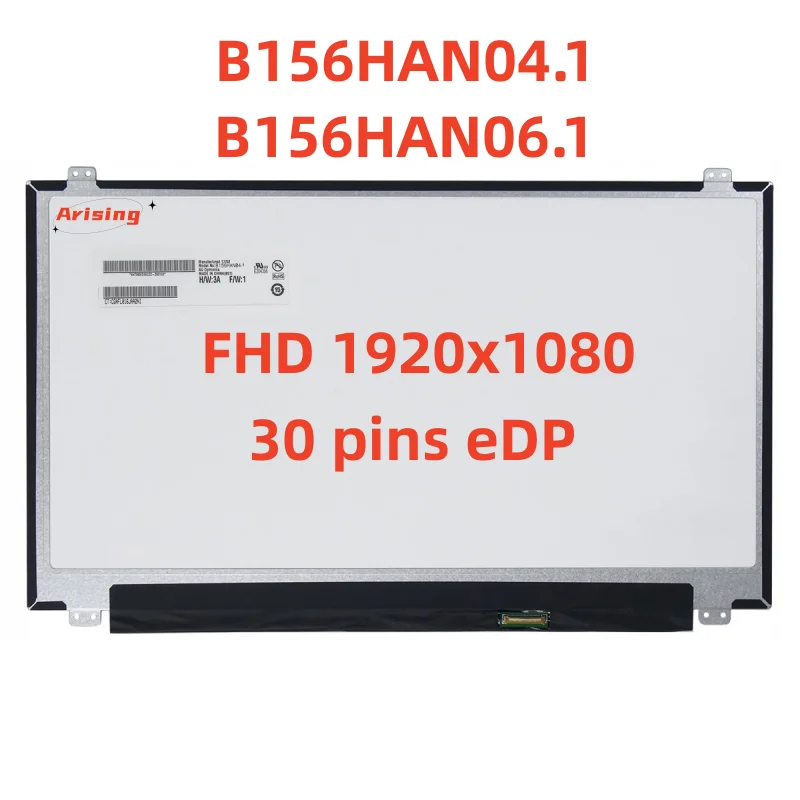 15.6 ekran LCD do laptopa B156HAN04.1 Fit B156HAN06.1 LP156WF4 SPB1 SPL1 SPU1 LP156WF6 SPK1 N156HCE-EAA fhd1920 x 1080 30pin eDP