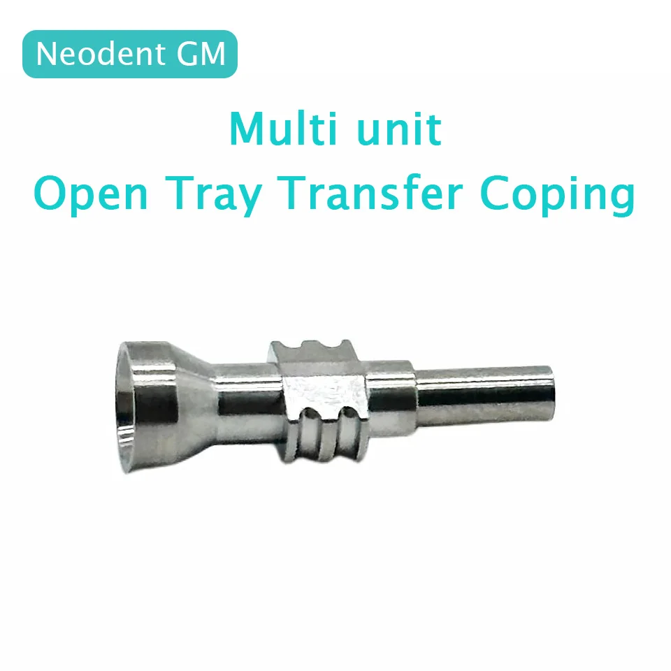 10Pcs Dental Multi Unit Open Tray Transfer Coping Pick Up  Impression Compatible Neodent GM Implant Lab Restoration Material