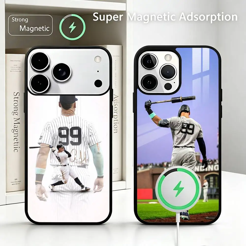 

sports superstar A-Aaron J-Judge Wireless charging phone case compatible with iPhone 17/16/15/14/13/12/11