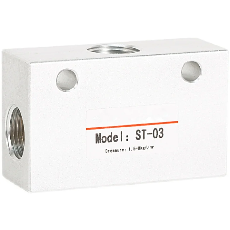 1PCS Alloy Air Shuttle Valve Female Threaded Port 1/8 1/4 3/8 1/2 Pneumatic Quick Shuttle Valve ST-01 ST-02 ST-03 ST-04 1 Piece