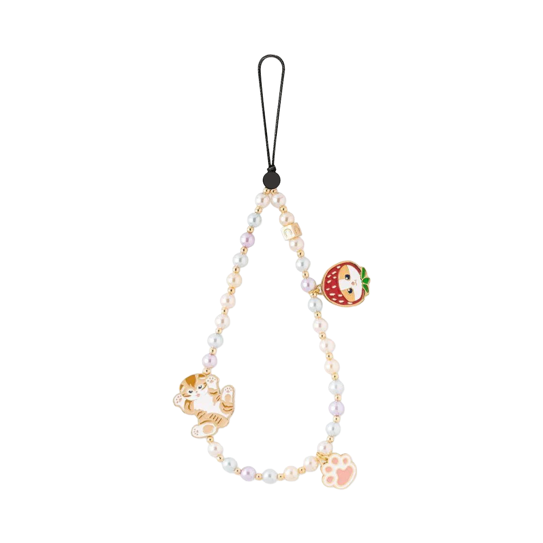 

Strawberry Cat Paw Mobile Phone Accessories Phone Charm Short Straps for IPhone Lanyard Bracelet for Galaxy