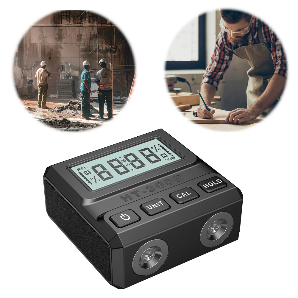 

Digital Protractor 4*90° Angle Finder Gauge With Magnetic Base Angle Protractor Electronic Inclinometer Goniometer