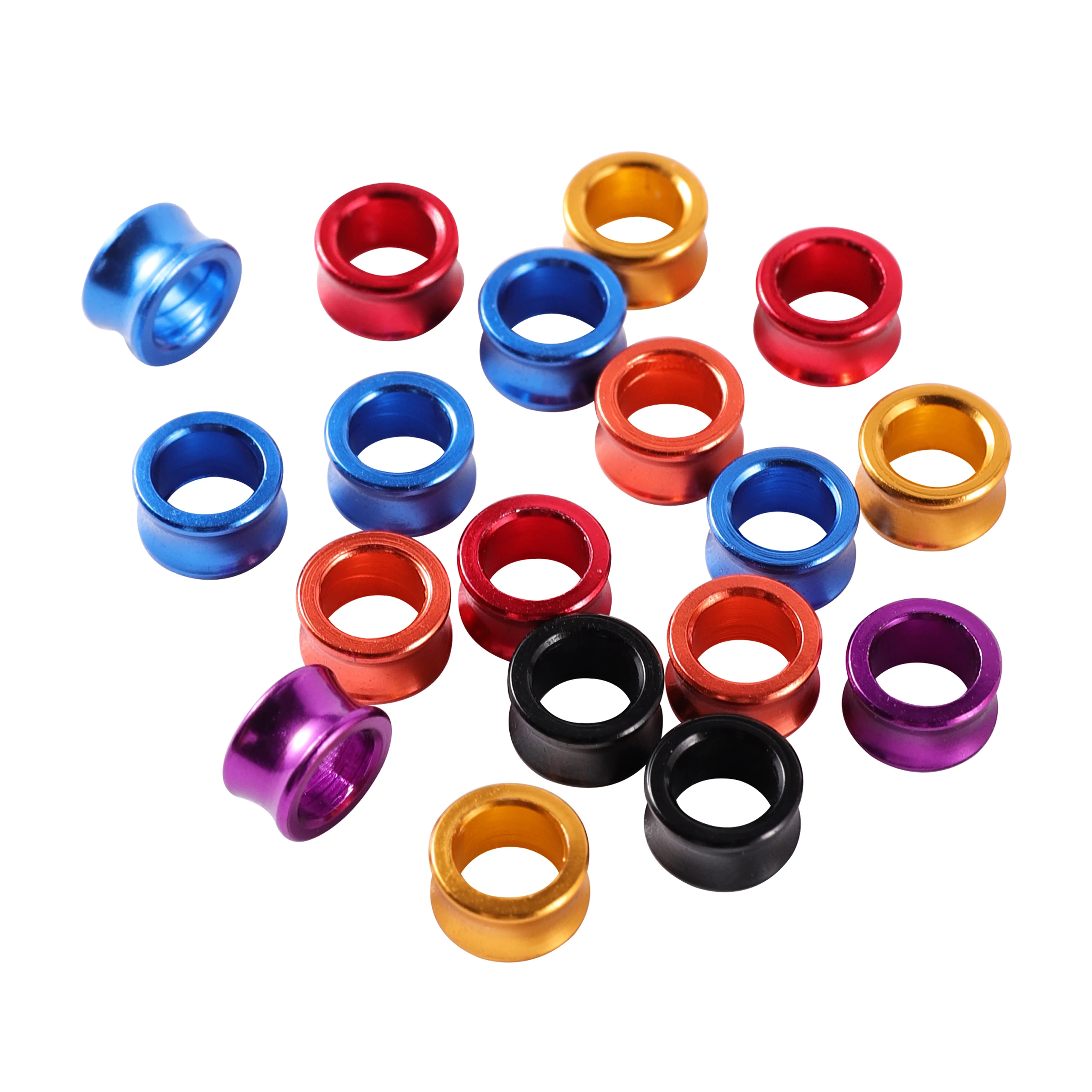 

400Pcs 6 Color Mixed Aluminum Bird Leg Rings ID 4mm/4.7mm No Serial Number Racing Pigeon Outdoor Flight Training Rings