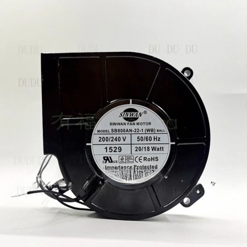 

D D SINWAN SB800AN-22-1WB 20/18 Вт 220/240 В металлический турбинный вентилятор