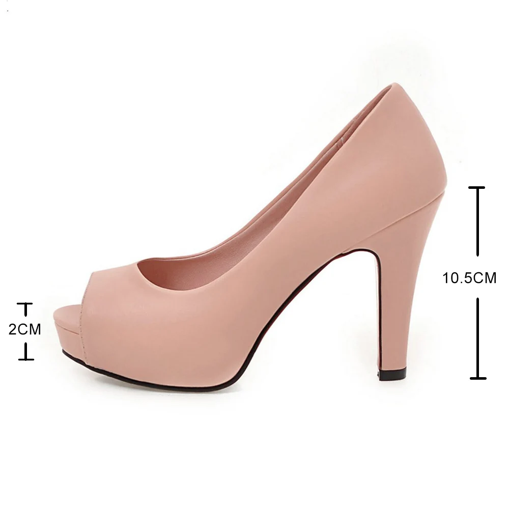 Black White Square Heel Women Pumps Sexy Summer Open Toe High Heel Shoes Lady Platform Shoes Female Wedding Party Dress Pumps