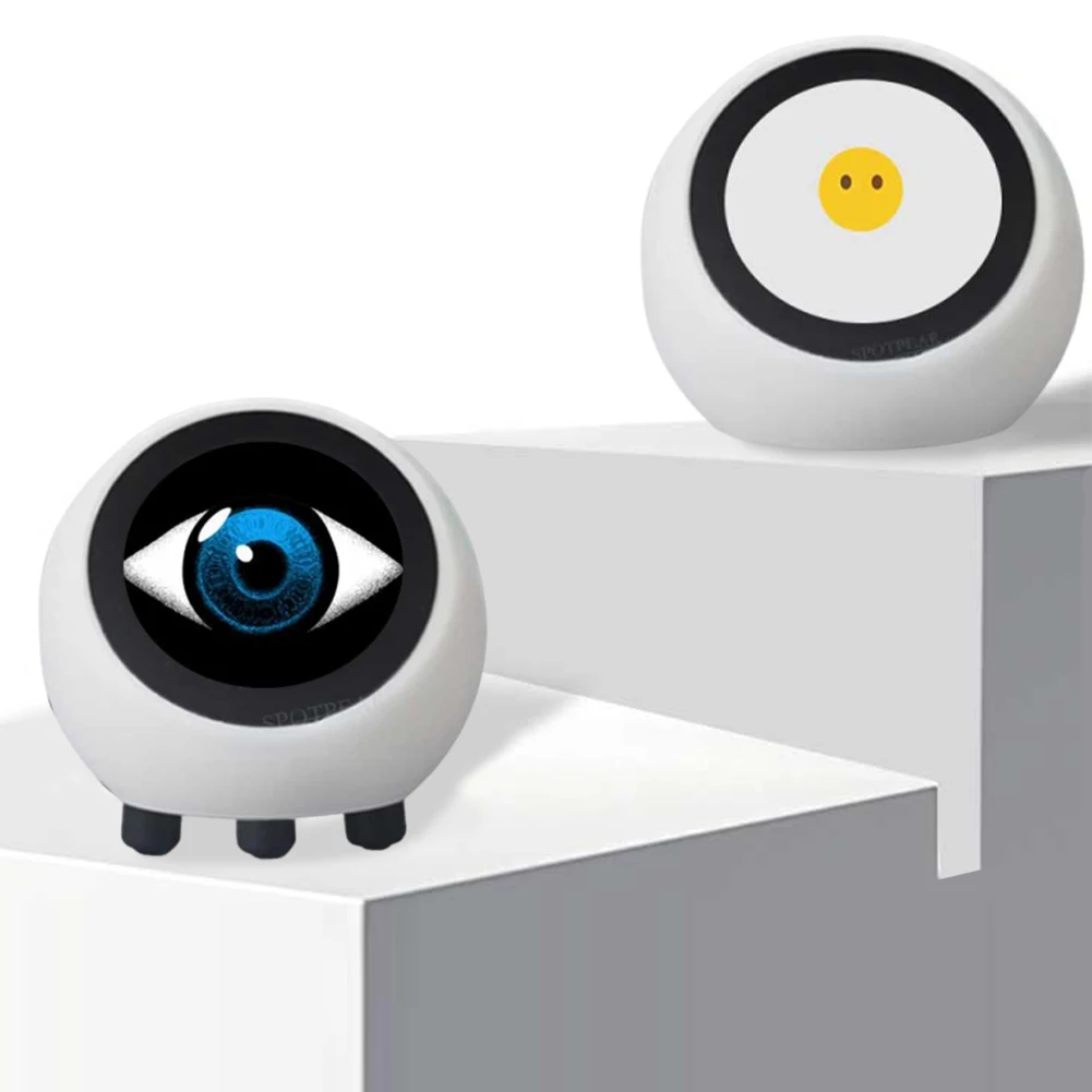 

Робот с голосовым чатом AI, многофункциональный умный настольный робот, ЖК-дисплей, мини-робот, настольные украшения, 1,28 дюйма для домашнего декора