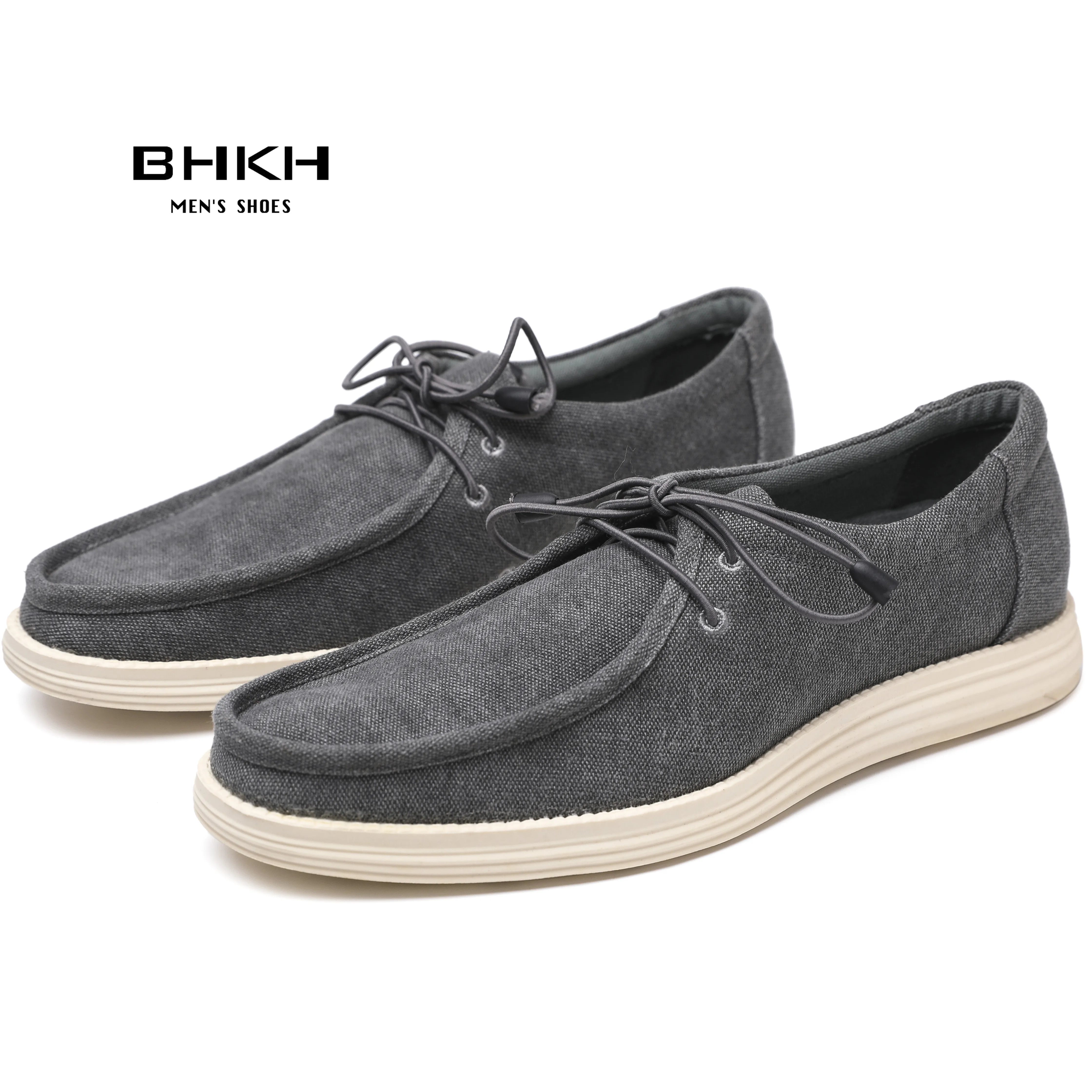 BHKH New Loafers Shoes Men 2024 Spring/ Summer Kid Suede Leather Men Casual Shoes Comfy Men\'s Flat Fashion Boat Shoes