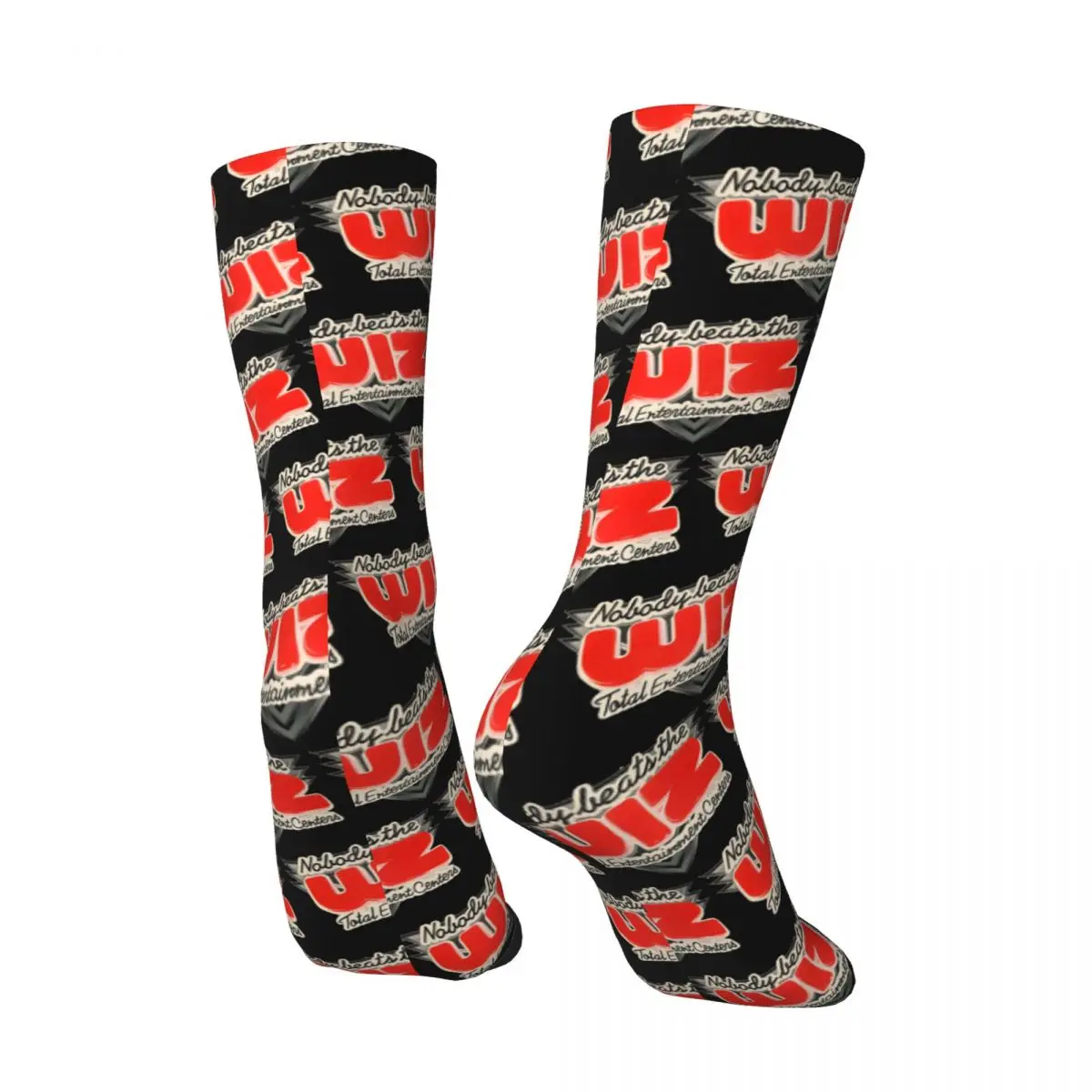 Crazy compression Nobody Beats The Wiz Logo Sock for Men Harajuku The Wiz Seamless Pattern Crew Sock Casual