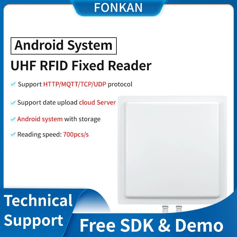 

UHF RFID 12dbi Antenna 18M Long Range Reader Android System Access Control Reader for Warehouse Management RFID UHF