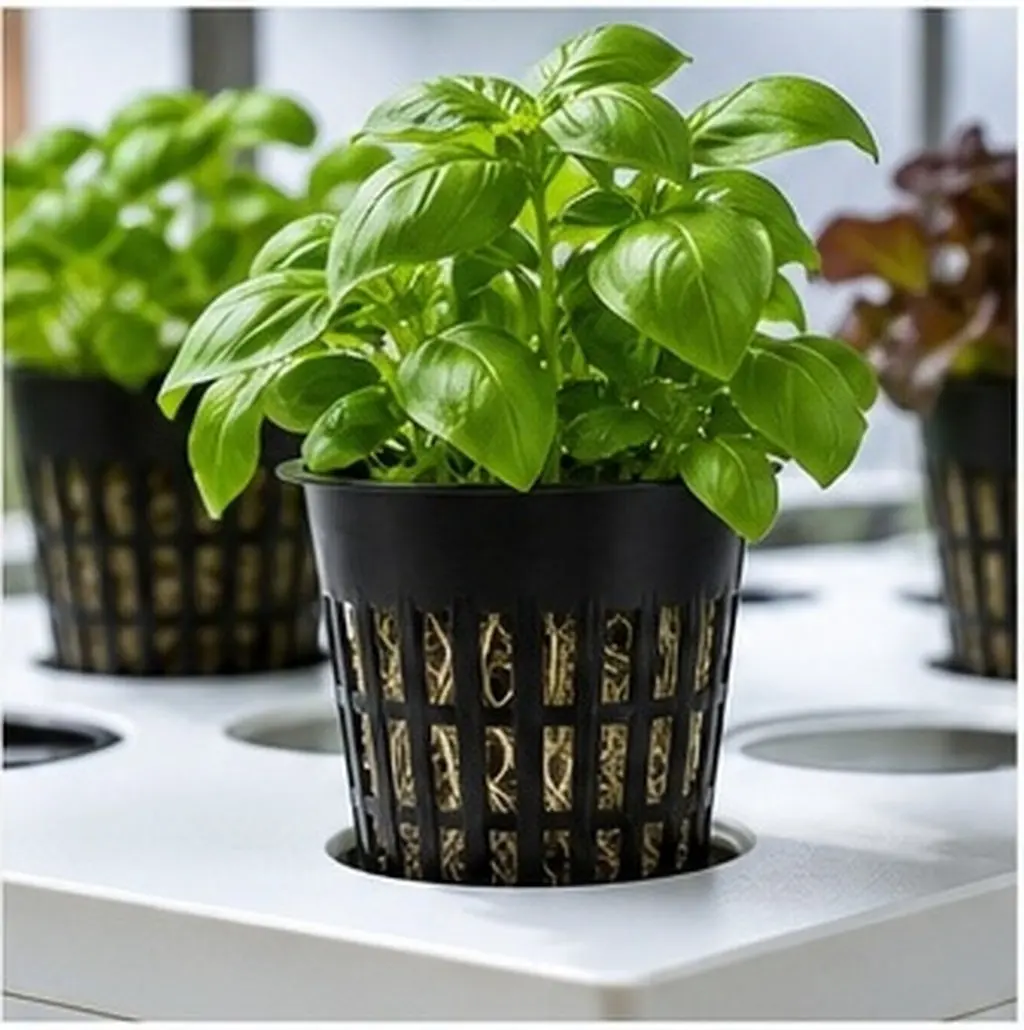 20pcs Root Control Aeration Mesh Pot Hydroponic Planting Basket Plastic Grow Baskets For Garden Balcony Nursery Vegetables