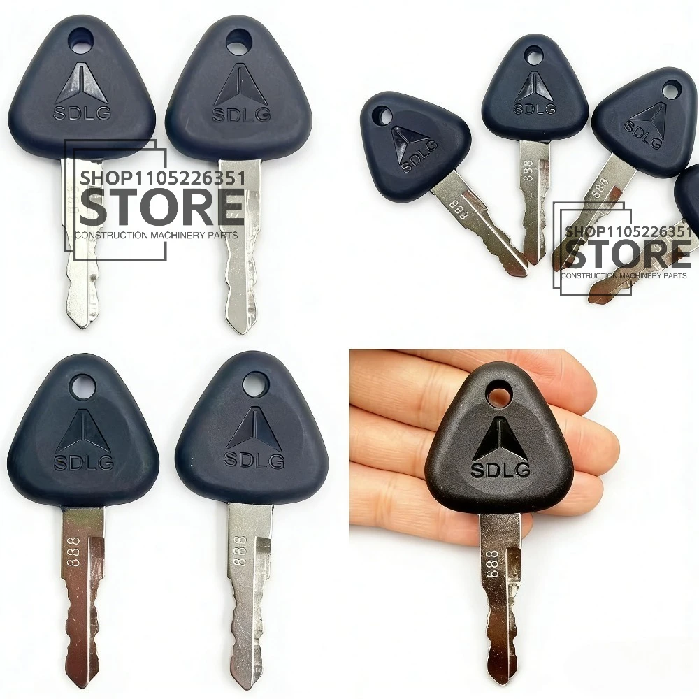 50pcs 888 Excavator Keys For SDLG 55 60 75 80 135E 215 360F Start Ignition Key