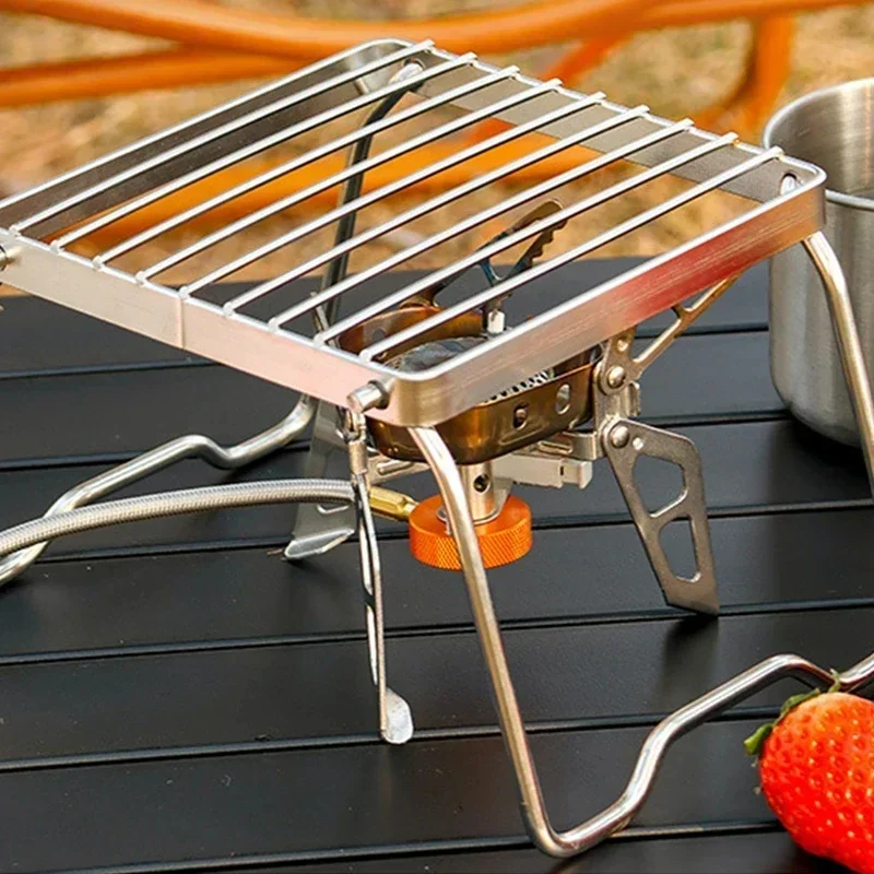 

Customization Multifunction Folding Campfire Grill Stand Tourism Portable Camping Grill Grate Outdoor