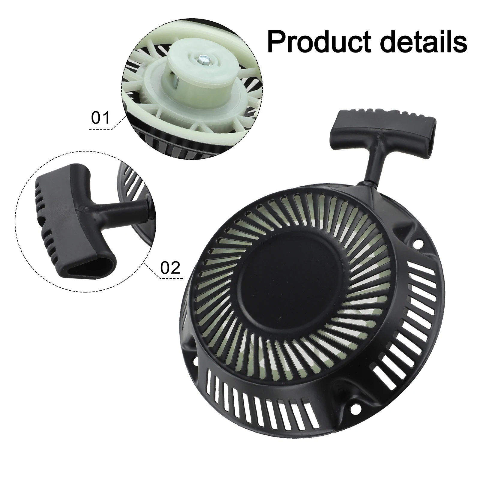 

Compatible Recoil Starter for Bai Litong Lawn Mower Models 1P60 1P70 Convenient Start Accessory for Grass Cutter