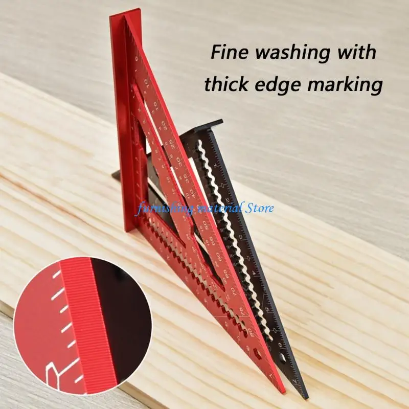 Y5GD 7inch Aluminum Step Gauges Triangle Ruler For Parallel And Perpendicular Lines