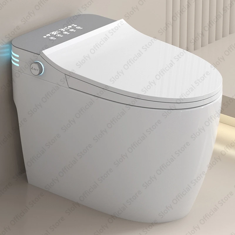 Elongated Smart Bidet Toilet for Bathroom One Piece with Tank Built In Bidet Toilet Warm Water Auto Flush Heated Seat Air Dryer